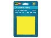 Transparent Film Sticky Notes 3 x 3 Neon Yellow 50 Sheets Pad