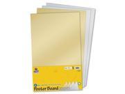 Pacon Half size Sheet Poster Board 14 x 22 Gold Silver