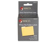 Maco Direct Thermal Printer Labels 0.56 Width x 3.44 Length 2 Box 130 Roll Direct Thermal Bright White