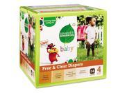 Seventh Generation 44080 Baby Diapers Stage 4 22 37 lbs Tan 54 Carton 1 Carton