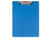 OIC Low profile Plastic Clipboard 8.50 x 11 Low profile Acrylic Blue