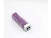Purple Mobile Power Bank Lipstick Shape 1800mAh External Battery Charger for iPhone 5 iPad mini Samsung HTC Nokia LG Tablet PC