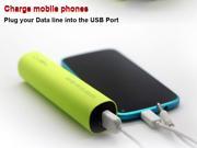 High Quality Mobile Power Bank with Speaker 4000mAh Emergency Battery Charger for iPad iPhone Samsung Nokia HTC Tablet Mobile Phones MP3 Green