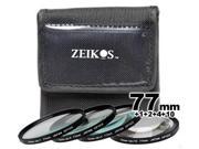 Zeikos ZE CU477 Closeup Filter Set 77mm 4 Piece