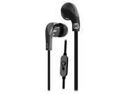 iHome iB26BC Noise Isolating Earbuds with Microphone Black