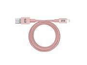 Puregear 61380PG Metallic Charge Sync Cable Lightning 4ft Rose Gold