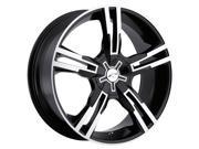 Ultra Wheels Rims SBR 5 115 17X7.5 Gloss Black 292 7710B