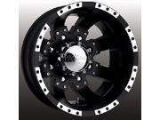 Ultra Wheels Rims 17X6.5 8 6.5 GOTH MAT Black 023 7681FB