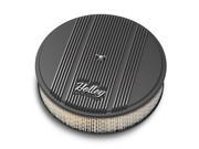 Holley 120 156 Round Finned Air Cleaner 14 x 4 w Holley Logo