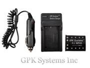 GPK Systems Battery & Charger for Fujifilm FinePix J10 J100 J110w J12 J120 J150w J15fd J20 J250 J26 J27 J30 J35 J38 J50 JV100 JV105 JV150 JV200 JX205 JX250 JX30
