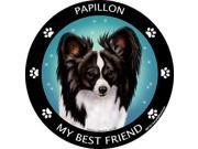 UPC 811488020004 product image for Papillon - Black & White Best Friend Car, Refrigerator  Magnet | upcitemdb.com