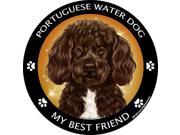 UPC 811488020059 product image for Portuguese Water Dog -Brown Best Friend Car, Refrigerator  Magnet | upcitemdb.com