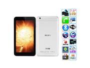 Cube Talk 7X 3G Tablet PC MTK8312 Dual Core 7 Inch Android 4.2 4GB Monster Phone White