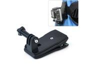 360 Degree Rotary Backpack Hat Clip Clamp Mount for GoPro Hero 3+ / 3 / 2 / 1
