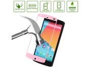 Frosted Privacy Tempered Glass Film Screen Protector for LG Nexus 5 - Pink
