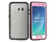 NEW Ultrathin IPX68 Waterproof Protective Case Underwater Snow-Resistant Dustproof Shockproof Fully Sealed Shell For Samsung Galaxy S7 - Pink