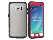 NEW Ultrathin IPX68 Waterproof Protective Case Underwater Snow-Resistant Dustproof Shockproof Fully Sealed Shell For Samsung Galaxy S7 - Red