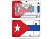 MightySkins Protective Vinyl Skin Decal Cover for HTC EVO View 4G Android Tablet Sticker Skins Cuban flag