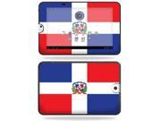MightySkins Protective Vinyl Skin Decal Cover for Toshiba Thrive 10.1 Android Tablet sticker skins Dominican flag