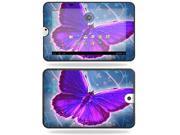 MightySkins Protective Vinyl Skin Decal Cover for Toshiba Thrive 10.1 Android Tablet sticker skins Violet Butterfly