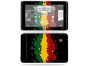 MightySkins Protective Vinyl Skin Decal Cover for HTC EVO View 4G Android Tablet Sticker Skins Rasta Flag