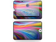 MightySkins Protective Vinyl Skin Decal Cover for Toshiba Thrive 10.1 Android Tablet sticker skins -Rainbow Waves