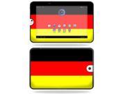 MightySkins Protective Vinyl Skin Decal Cover for Toshiba Thrive 10.1 Android Tablet sticker skins German Flag