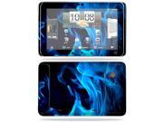 MightySkins Protective Vinyl Skin Decal Cover for HTC EVO View 4G Android Tablet Sticker Skins Blue Flames