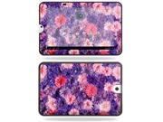 MightySkins Protective Vinyl Skin Decal Cover for Toshiba Thrive 10.1 Android Tablet sticker skins Purple Flowers