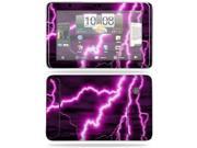 MightySkins Protective Vinyl Skin Decal Cover for HTC EVO View 4G Android Tablet Sticker Skins Purple Lightning