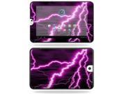 MightySkins Protective Vinyl Skin Decal Cover for Toshiba Thrive 10.1 Android Tablet sticker skins Purple Lightning