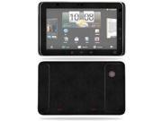 MightySkins Protective Vinyl Skin Decal Cover for HTC EVO View 4G Android Tablet Sticker Skins Black Leather