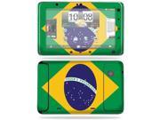 MightySkins Protective Vinyl Skin Decal Cover for HTC EVO View 4G Android Tablet Sticker Skins Brazilian flag