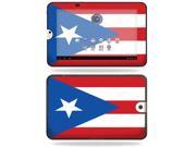 MightySkins Protective Vinyl Skin Decal Cover for Toshiba Thrive 10.1 Android Tablet sticker skins PuertoRican Flag