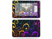 MightySkins Protective Vinyl Skin Decal Cover for HTC EVO View 4G Android Tablet Sticker Skins Color Swirls