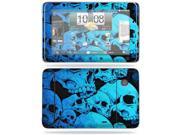 MightySkins Protective Vinyl Skin Decal Cover for HTC EVO View 4G Android Tablet Sticker Skins Blue Skulls