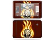 MightySkins Protective Vinyl Skin Decal Cover for HTC EVO View 4G Android Tablet Sticker Skins Burning Skull