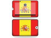 MightySkins Protective Vinyl Skin Decal Cover for Toshiba Thrive 10.1 Android Tablet sticker skins Spain Flag