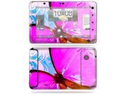 MightySkins Protective Vinyl Skin Decal Cover for HTC EVO View 4G Android Tablet Sticker Skins Pink Butterfly
