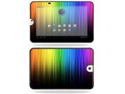 MightySkins Protective Vinyl Skin Decal Cover for Toshiba Thrive 10.1 Android Tablet sticker skins Rainbow Streaks