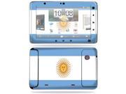 MightySkins Protective Vinyl Skin Decal Cover for HTC EVO View 4G Android Tablet Sticker Skins Argentina Flag