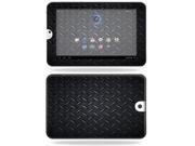 MightySkins Protective Vinyl Skin Decal Cover for Toshiba Thrive 10.1 Android Tablet sticker skins Black Dia Plate