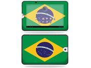MightySkins Protective Vinyl Skin Decal Cover for Toshiba Thrive 10.1 Android Tablet sticker skins Brazilian flag