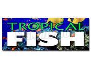 36" Tropical Fish Decal Sticker Saltwater Fishes Colorful Bright Collector Tank