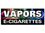 12" VAPORS E-CIGARETTES DECAL sticker pipe e-liquid flavor 