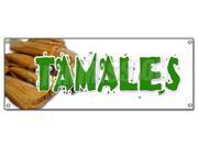 TAMALES BANNER SIGN mexican dough corn latin comfort food meat cheese pastry Type: Banners 18x48