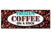 24" FROZEN COFFEE ON A STICK DECAL sticker iced frozen frappuchino popsicle Type: Small Decals