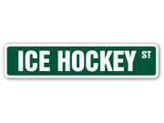 Ice Hockey Street Sign Skates Mask Sticks Pucks Goalie Goal Net Team Coach Gift