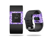 MightySkins Protective Vinyl Skin Decal for Fitbit Surge Watch cover wrap sticker skins Stained Glass