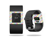 MightySkins Protective Vinyl Skin Decal for Fitbit Surge Watch cover wrap sticker skins Candy Dots